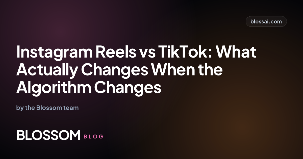 Instagram Reels vs TikTok: What Actually Changes When the Algorithm Changes